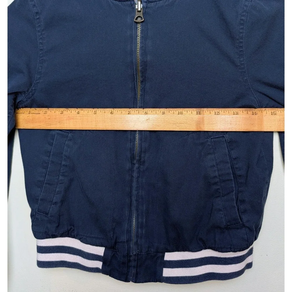 Polo Ralph Lauren New York Blue Bomber Jacket Conmar Zipper Youth‎ Size 4-5